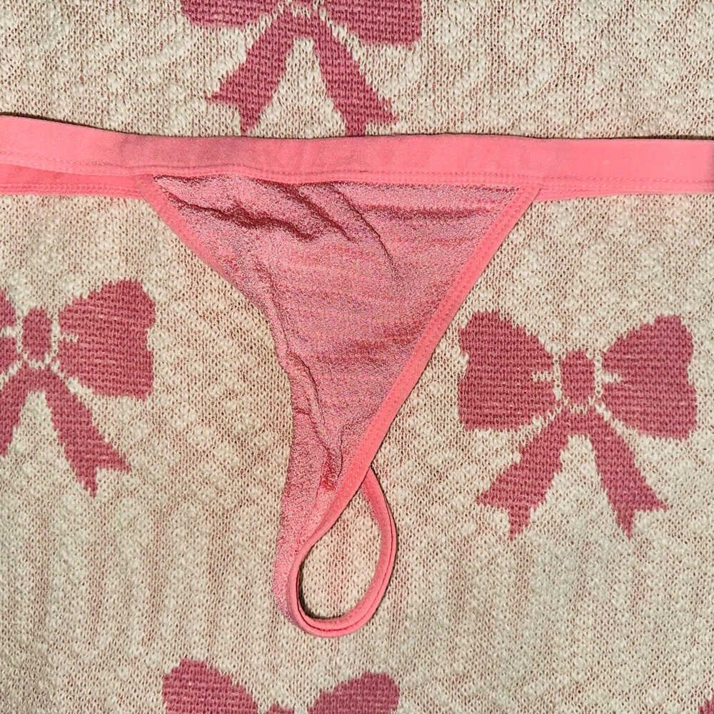 Pink thong panties icy hot large